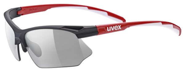 Gafas de sol UVEX Sportstyle 802 V Negro / Rojo