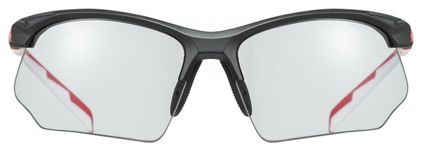 Gafas de sol UVEX Sportstyle 802 V Negro / Rojo