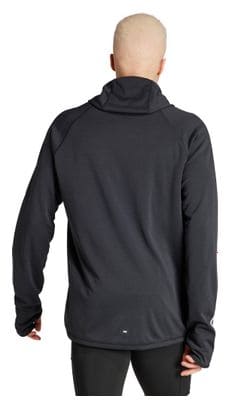 adidas Own The Run 3-Stripes Hoodie Black Homme