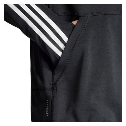 adidas Own The Run 3-Stripes Hoodie Zwart Heren