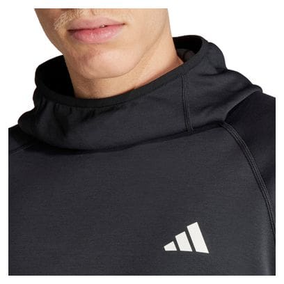 adidas Own The Run 3-Stripes Hoodie Nero Uomo