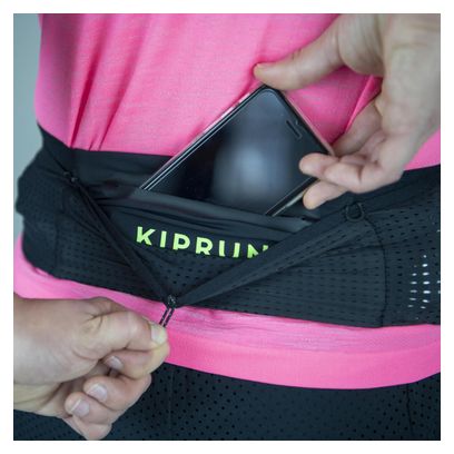 Kiprun Running Hydration Belt Black