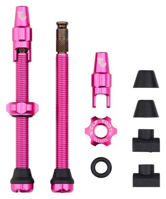 Valvole tubeless Wolf Tooth con valvola Clik Rosa