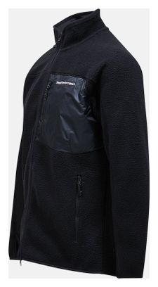 Forro polar para hombre Peak Performance Pile Negro