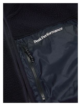 Forro polar para hombre Peak Performance Pile Negro