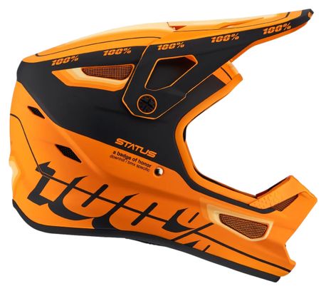 Casque intégral 100% Status Caltec Orange / Noir 