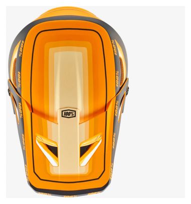 Caltec 100% Status Oranje / Zwart Volgelaats Helm