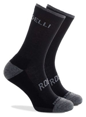 Chaussettes Velo Rogelli Merino Wool - Unisexe - Noir