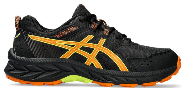 Chaussures Trail Asics Pre Venture 9 GS Noir Orange Enfant