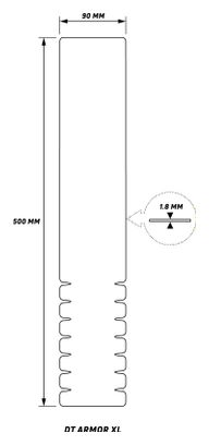 Protector de tubo diagonal Zefal DT Armor XL