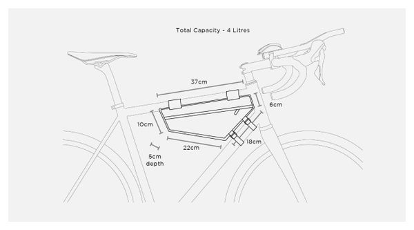 Restrap Race Frame Bag 4L