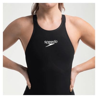 Einteiliger Badeanzug für Damen Speedo Fastkin LZR Valor 2.0 Kneeskin Schwarz