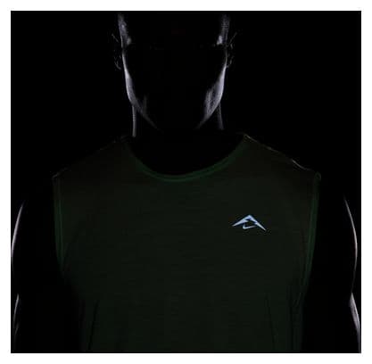 Nike Solar Chase Tank Green Uomo