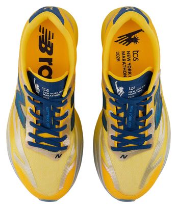 Chaussures Running New Balance TCS NYC Marathon SuperComp Elite v6 Jaune/Bleu Femme