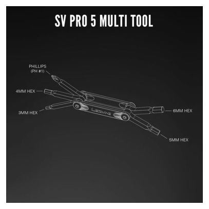 Multi Outils Lezyne SV Pro 5 Argent