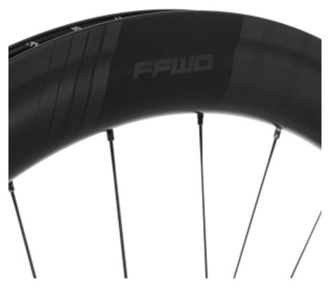 Fast Forward F6D FCT Carbon DT350 Tubular Wheelset | 12x100 - 12x142mm | Shimano / Sram body | Centerlock | Matte Black