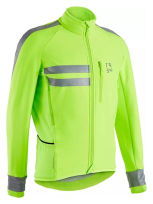 Triban RC500 Softshell Jacket Fluorescent Yellow