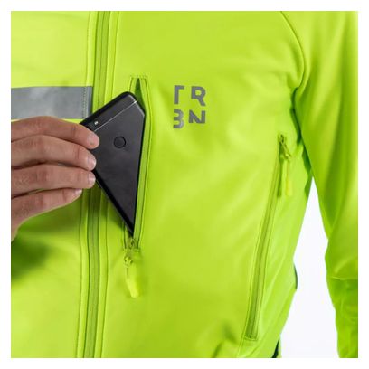 Chaqueta Softshell Trium RC500 Amarillo Fluo