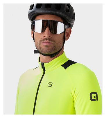 Maglia a manica lunga Alé K-Idro Nero/Giallo fluorescente