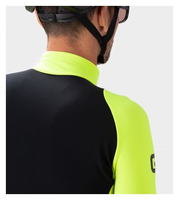 Maglia a manica lunga Alé K-Idro Nero/Giallo fluorescente