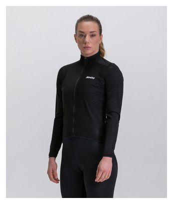 Langärmelige Damenjacke Santini Guard Nimbus Schwarz