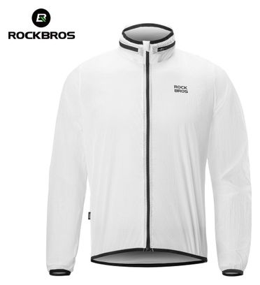 Cycling jacket reflective men white ROCKBROS