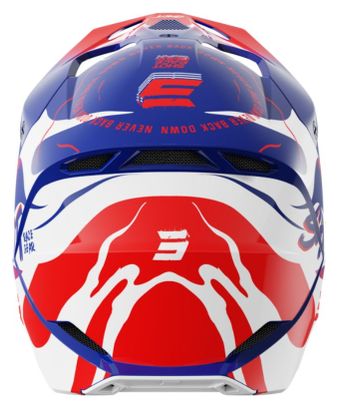 Casque Integral Shot Furious Enfant Beast Bleu Rouge Brillant