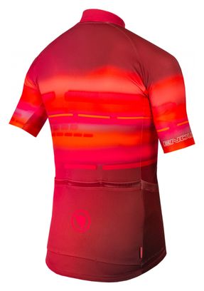 Endura Virtual Texture Short Sleeve Jersey Red