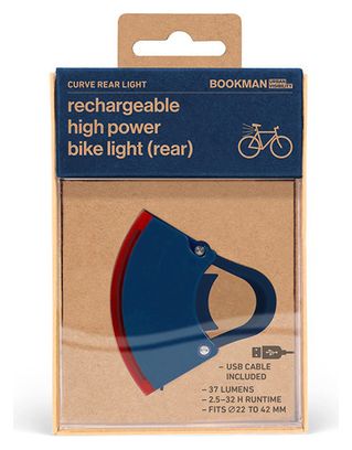 Eclairage vélo led arrière USB Bookman Curve