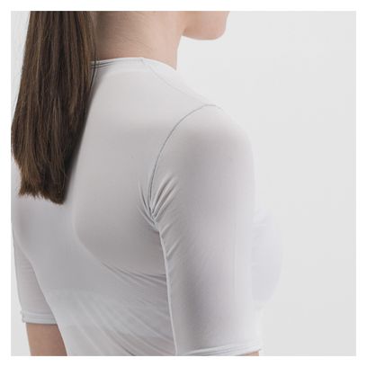Baselayer a manica corta da donna Sportful Midweight White