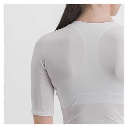 Baselayer a manica corta da donna Sportful Midweight White