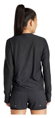 Maglia a maniche lunghe adidas Own The Run Donna Nero