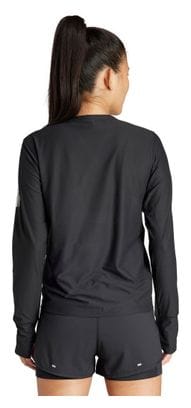 adidas Own The Run Black Women's long sleeve jersey