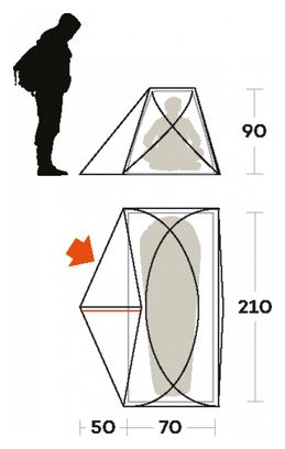 Ferrino Solo Orange tent