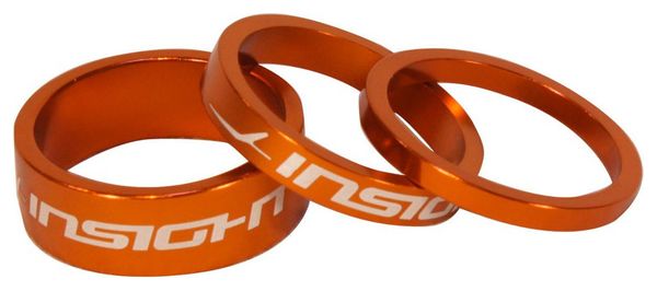 Insight 1-1/8'' x3 Spacers Orange