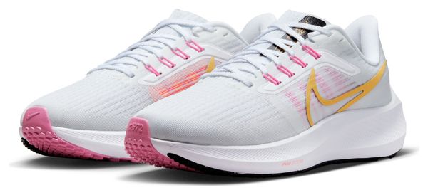 Chaussures de Running Nike Air Zoom Pegasus 39 Femme Blanc Jaune