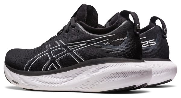 Asics Gel Nimbus 25 Black White Women's Running Shoes