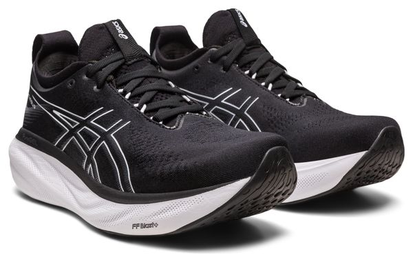 Asics Gel Nimbus 25 Black White Women's Running Shoes