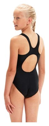 Maillot de Bain Fille 1 Pièce Speedo Plastisol Placem Muscleback Noir Rose
