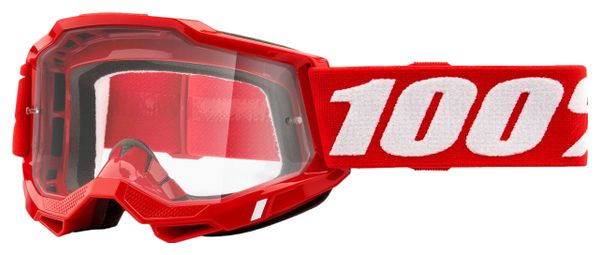 100% Gafa Accuri21 Roja - Lente Transparente