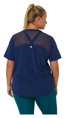 Maillot de manga corta <strong>Asics Road</strong> Azul para mujer