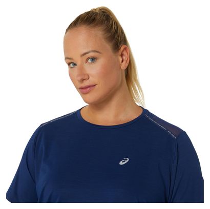Maillot de manga corta <strong>Asics Road</strong> Azul para mujer