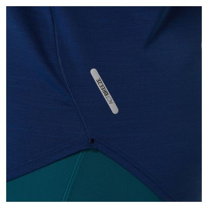 Maillot de manga corta <strong>Asics Road</strong> Azul para mujer