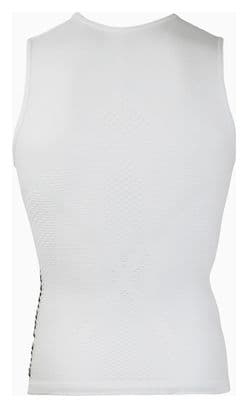 Unisex Unterhemd Ärmellos Kragen Mesh Pro Weiß