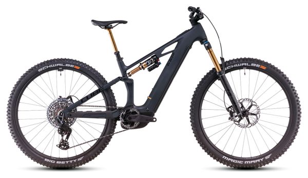 VTT Électrique Tout-Suspendu Cube Stereo Hybrid One44 HPC AT 800 Sram X0 Eagle AXS 12V 800 Wh 29'' Gris Carbon Noir 2025