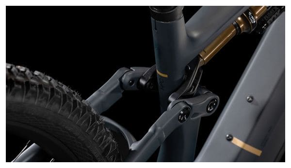 Cube Stereo Hybrid One44 HPC AT 800 Electric Full Suspension MTB Sram X0 Eagle AXS 12S 800 Wh 29'' Carbon Grau Schwarz 2025