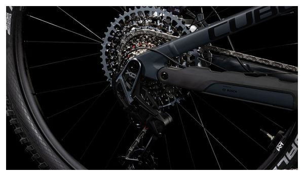 Cube Stereo Hybrid One44 HPC AT 800 Electric Full Suspension MTB Sram X0 Eagle AXS 12S 800 Wh 29'' Carbon Grau Schwarz 2025
