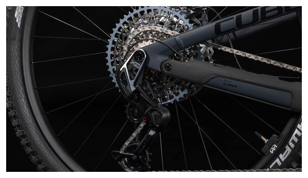 Cube Stereo Hybrid One44 HPC AT 800 Electric Full Suspension MTB Sram X0 Eagle AXS 12S 800 Wh 29'' Carbon Grau Schwarz 2025