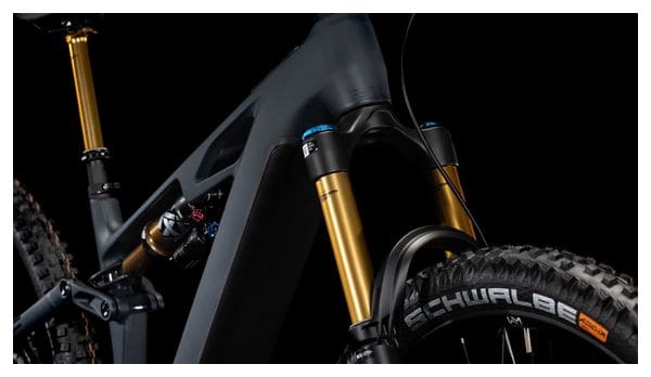 Cube Stereo Hybrid One44 HPC AT 800 Electric Full Suspension MTB Sram X0 Eagle AXS 12S 800 Wh 29'' Carbon Grau Schwarz 2025