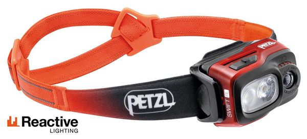 Lampe Frontale Petzl Swift RL 1100 Lumens Orange - Produit Reconditionné